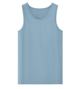 Camiseta Deportiva de Tirantes para Hombre, 100% Poliéster, con Logo Personalizado, Transpirable, de Secado Rápido, Informal, Lisa, sin Marca, Blanca - Product Image 6