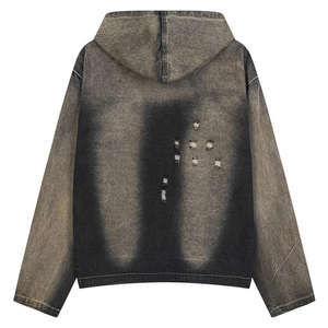 Offre Spéciale automne couleur unie hommes à manches longues fermeture éclair Hoodies avec des couleurs et des tailles personnalisées - Product Image 2