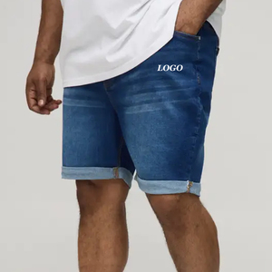 Relaxed Fit <b>Cheap</b> Rate Skinny Stretch Denim <b>Shorts</b> For Men Cotton Material Adjustable And Breathable Casual Wear Button Closure - Product Image 1