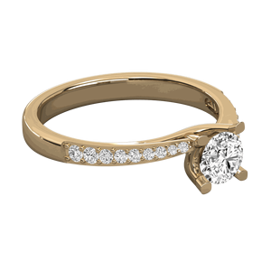 Anillo de Compromiso con Diamante Solitario Redondo - Product Image 6