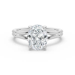 Lab Grown Diamond Solitaire <b>Ring</b> 14K Gold with Oval Cut Elegant and Luxurious - Product Image 5