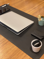 Tapis de bureau de luxe en cuir véritable fait main, robuste, classique, écologique, anti-odeur, durable et antidérapant pour un usage moderne