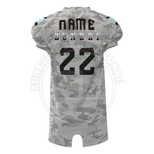 Uniforme de football américain respirant de haute qualité à bas prix, grande taille, manches courtes, protection UV, séchage rapide, personnalisé pour l'équipe, 100% fabriqué sur mesure - Product Image 5