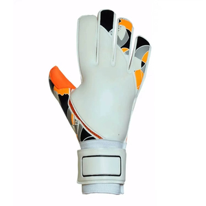 Unisex Professional Leather Goalkeeper Gloves Adjustable Wrist <b>Strap</b> Hook Loop Closure for Outdoor Soccer Training Match Finger - Product Image 2