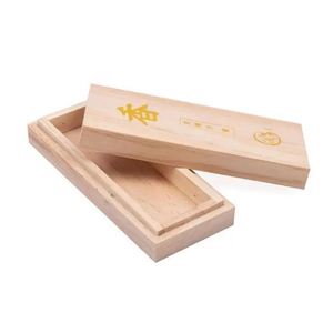 Petites caisses <span class=keywords><strong>de</strong></span> rangement en bois, lot <span class=keywords><strong>de</strong></span> 3, boîtes cadeaux en bois brut avec couvercle coulissant pour bougies et autocollants - Product Image 3
