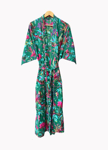 Kimono estampado de algodón listo para el verano para mujer tela suave con hermosos estampados Ideal para ropa de playa trajes casuales o descansar - Product Image 5
