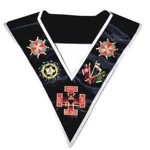 Customizable Embroidered Masonic Sash for Hand Made Embroidery Uniforms Masonic Sashes <b>Wire</b> Badges - Product Image 2