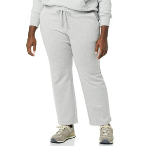 Pantalones informales de calidad superior para mujer, forro polar, 100% algodón, transpirable, ligero, elástico, plano, cordón en la cintura, logotipo personalizado OEM - Product Image 5