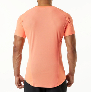 Mens Casual Slim Fit Lightweight Short Sleeve Basic Drifit T-shirts Quick Dry Custom Logo New Fashion Men's <b>Tshirt</b> - Product Image 4