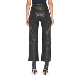 Women leather pants Trendy women leather pants <b>with</b> high waist perfect stretch and chic style that pairs well <b>with</b> tops and <b>boot</b> - Product Image 3