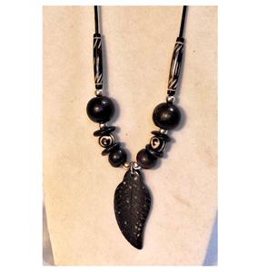 สร้อยคอเขาควายของผู้หญิงทำด้วยมือสไตล์อินเดียเป็นมิตรกับสิ่งแวดล้อมทำจากเขาควายธรรมชาติ - Product Image 2