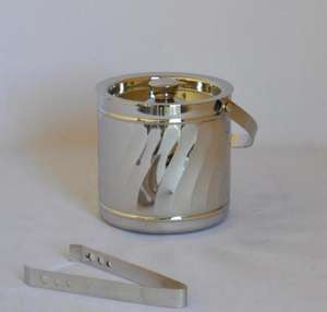 Seau à glace martelé en acier inoxydable poli brillant Design premium Double paroi isolée Seau à glace étanche à l'air Refroidisseur à vin simple - Product Image 6