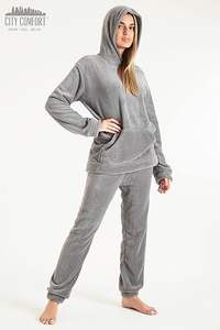 Vêtements de nuit d'hiver pour femmes 2 pièces Vêtements de nuit respirants épais et chauds Pyjamas pour femmes - Product Image 5