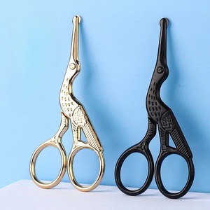 Tijeras de Precisión de Acero Inoxidable Tipo Cisne para Depilación de Nariz, Cejas, Barba y Orejas, con Cabeza Redonda de 3 Colores - Product Image 2