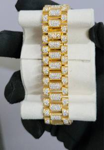 นาฬิกาเพชรอะนาล็อกสีเงินสุดหรู unisex ทำด้วยมือตัวเรือนสแตนเลสหน้าปัดกระจกเย็นเต็มรูปแบบวันที่41มม. - Product Image 4