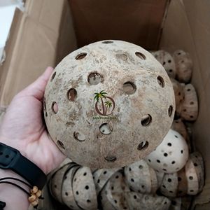 Aquarium Decor Fish <b>Tank</b> 1cm Hole Coconut Shell Dodge/ Coconut Shell Hut/ Coco Eco Brand - Product Image 2