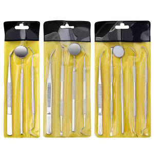 Juego de Exploración Dental de Primera Calidad, 4 Piezas, Kit de Diagnóstico Básico de 3 Piezas con Espejo, Explorador y Pinzas de Acero Inoxidable - Product Image 3