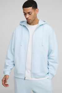 Mens Cream Collared Full-Zip Jacket and Matching Track <b>Pants</b> Tracksuit OEM ODM Wholesale Apparel - Product Image 5
