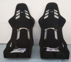 Asiento de Carreras RECARO con Estructura de Fibra de Carbono, Tipo Bucket, Color Negro, Par - Product Image 1