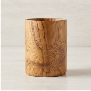 Mango <b>Wood</b> <b>Cup</b> Minimalist Design Set of Three Eco-Friendly Home Use Solid <b>Wood</b> Drink <b>Cup</b> Camping Heat Resistant - Product Image 3