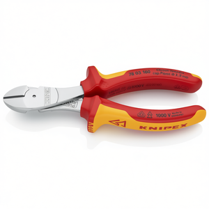 Alicates de Corte Diagonal de Alta Potencia Knipex con Certificación VDE, Recubrimiento de Cromo y Mangos Aislados Multicomponentes - Product Image 2
