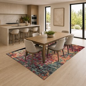 <b>RUGS</b> DEPOT LXDP-0014 Wholesale Red <b>Burgundy</b> Marble Effect Digital Printed Machine Washable Chenille Area <b>Rug</b> Non Slip - Product Image 4