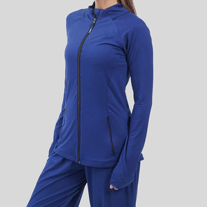 OEM Service Customizable Breathable Women <b>Yoga</b> <b>Jacket</b> High Quality Spandex/Polyester Professional Best Selling - Product Image 3