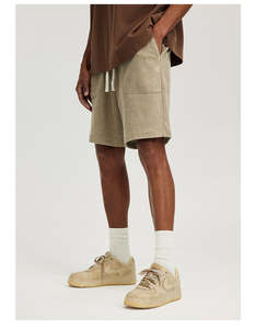 Pantalones Cortos Deportivos para Hombre, de Poliéster, Cintura Alta, con Bolsillos, Casuales, Holgados, para Entrenamiento, Secado Rápido, Transpirables - Product Image 4