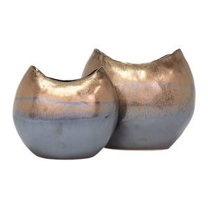 แจกันดอกไม้โลหะที่เป็นเอกลักษณ์พร้อมขนาดและรูปร่างที่กำหนดเองแจกันโลหะของตกแต่งบ้าน - Product Image 1