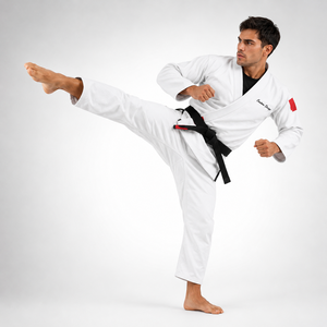 Traje de BJJ de Algodón Premium con Costuras Reforzadas, Gi Tradicional de Artes Marciales, Secado Rápido Frontal, Transpirable, Duradero, Avanzado, 240g - Product Image 1