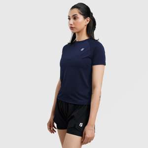 เสื้อยืดแขนสั้นถักนิตติ้ง Navy W224 สำหรับออกกำลังกาย - Product Image 3