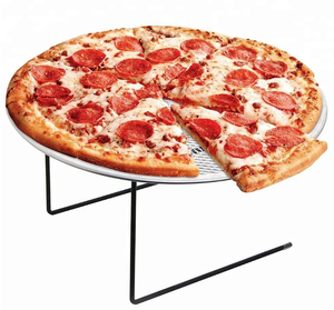 Présentoir de pizza en fil métallique de conception créative support sur pied accessoire ménager taille personnalisée support de casserole de pizza prix bon marché - Product Image 3