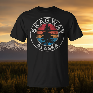 Set Regalo Culturale e Turistico con T-Shirt Souvenir della Corsa per l'Oro del Klondike a Skagway, Alaska - Product Image 3