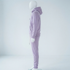 Ensemble de survêtement pour homme, couleur lilas, sweat-shirt brodé, pantalon de jogging, vêtements de rue décontractés, vêtements de sport, tenue de fitness, vêtements de sport actifs - Product Image 4