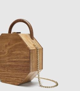 Handmade Modern Wooden Clutch <b>Bag</b> for Women Crystal Fashion Accessories Brass Clasp Customizable Size Wedding Gift Option Custom - Product Image 1