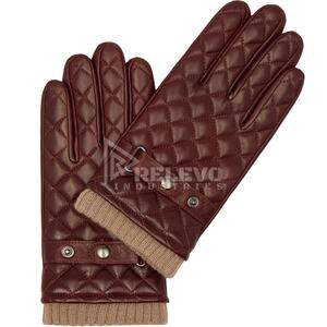 ถุงมือมอเตอร์ไซค์หนังแท้แบบสัมผัสหน้าจอได้ ป้องกันแรงกระแทกที่ฝ่ามือ  รับผลิตแบรนด์ส่วนตัว กันน้ำ สำหรับขี่ในฤดูหนาว - Product Image 1