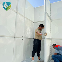 Réservoir d'eau modulaire préfabriqué en panneaux sectionnels SMC GRP, réservoir de stockage d'eau en FRP de qualité supérieure