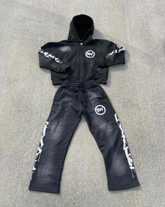 Trajes de sudor ecológicos informales de invierno para hombres superventas de calidad premium Color sólido 100% algodón transpirable - Product Image 5