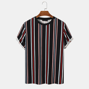 Meilleure qualité surdimensionné fabrication haut hommes 100% coton Patchwork plaine à manches courtes avec Logo imprimé T-Shirt pour hommes - Product Image 1