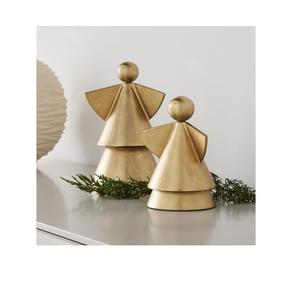 Base en bois Belle fonte d'aluminium Table Top Angel Top Qualité Meilleure vente Golden Shiny Angel - Product Image 2