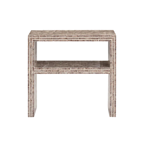 Table d'appoint carrée décorative en nacre Superbe table d'appoint en incrustation de vadrouille Meubles de luxe élégants en gros du Vietnam - Product Image 1