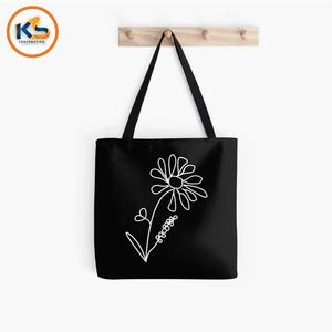Sac fourre-tout en toile de coton moyen personnalisé avec impression couleur, fermeture éclair, écologique et réutilisable pour la vie quotidienne - Product Image 6