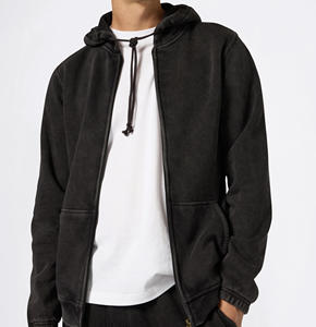 Sudadera con Capucha Personalizada para Hombre, Informal, de Invierno, Corte Regular, Forro Polar, Impermeable, con Cremallera - Product Image 1