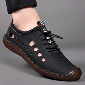 Zapatillas de correr de verano personalizables de alto rendimiento de fábrica al por mayor zapatillas de deporte con cordones de malla transpirable de calidad superior para hombre - Product Image 5