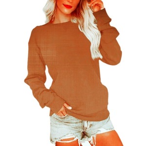 เสื้อสเวตเชิ้ตผู้หญิง ดีไซน์ทรงหลวมแต่กระชับ เหมาะสำหรับใส่เที่ยวพักผ่อน น้ำหนักเบา - Product Image 2