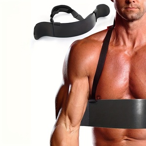แขนบลาสเตอร์ bicep สร้างที่มีประสิทธิภาพ Curl Support bicator contoured ขอบเบาะยกน้ำหนักเพาะกายปรับ tricep bicep bicber