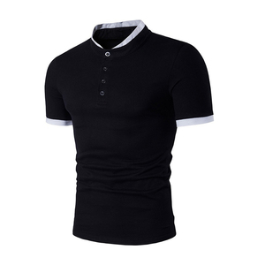 Nueva moda informal para hombre de servicio OEM para Polo de alta calidad de algodón poliéster transpirable cuello alto de manga corta de talla grande - Product Image 2