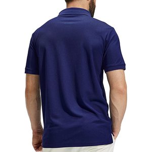 เสื้อโปโลลำลองสำหรับผู้ชายผ้าโพลีเอสเตอร์100% ระบายอากาศได้ดีเสื้อโปโลกอล์ฟแบบกำหนดเองระบายอากาศได้ดีเสื้อสวมพอดีตัวปกติ - Product Image 5