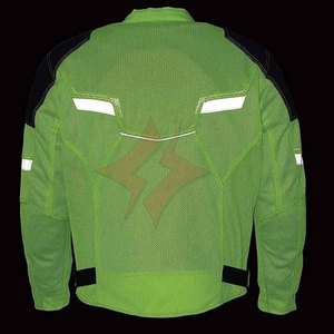 Veste de moto respirante et légère en maille blindée pour hommes, pour la rue et les voyages, avec couleur et design personnalisables - Product Image 4