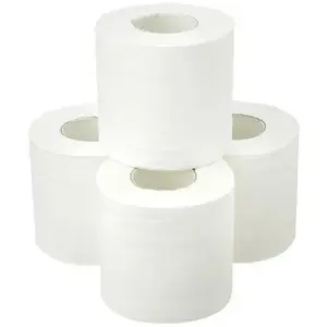 Оптовая продажа 1/3/2, переработанная Бамбуковая ткань для ванной комнаты, мягкая туалетная бумага, рулон гигиенической бумаги